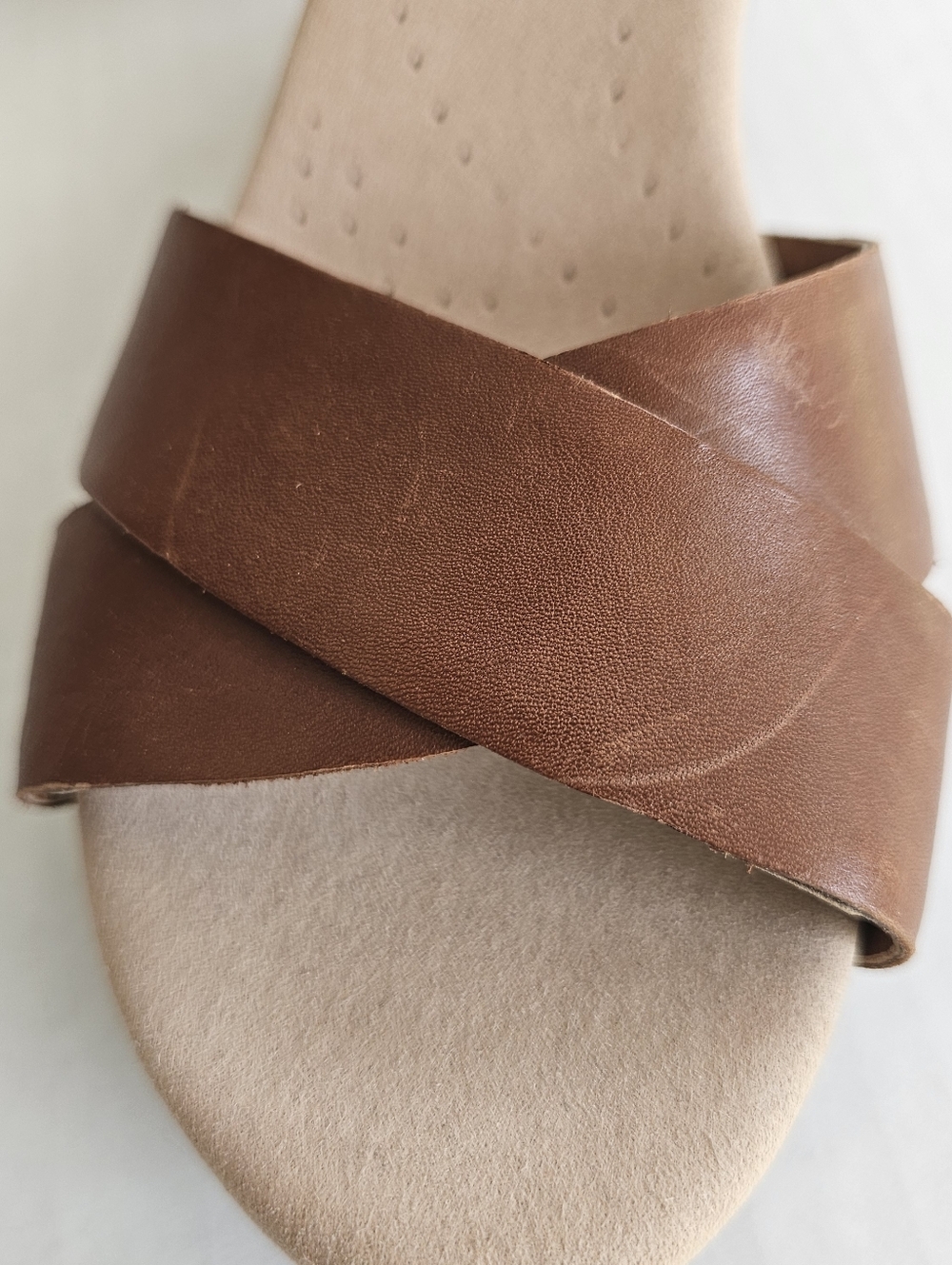 Collection By Clarks Lynette Wedge Sandals Size 9 Mahogany Brown Ankle Strap - Picture 12 of 12
